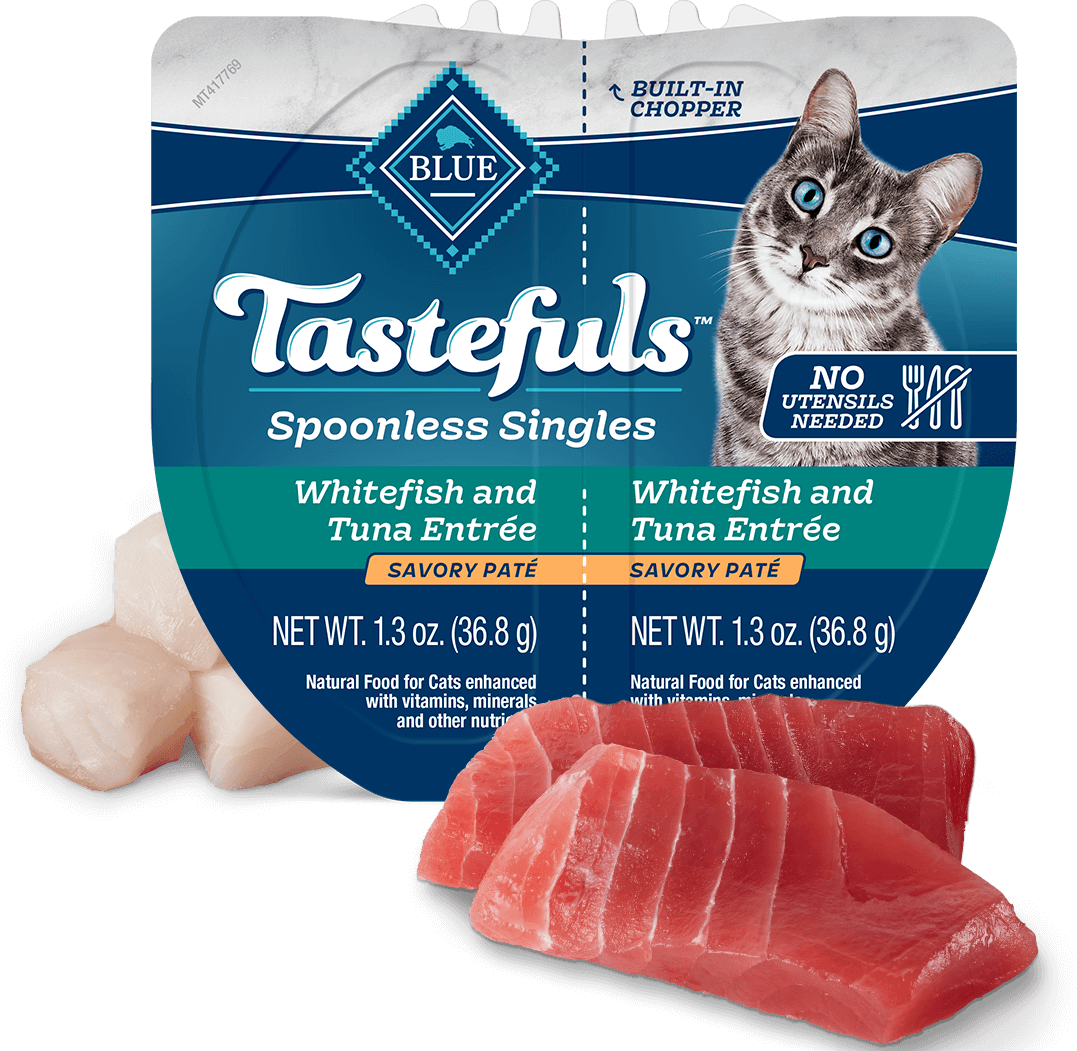 BLUE Buffalo Tastefuls Spoonless Singles White Fish & Tuna Paté - Adult Cat